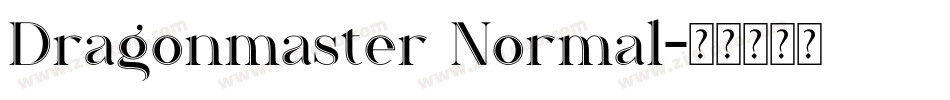 Dragonmaster Normal字体转换